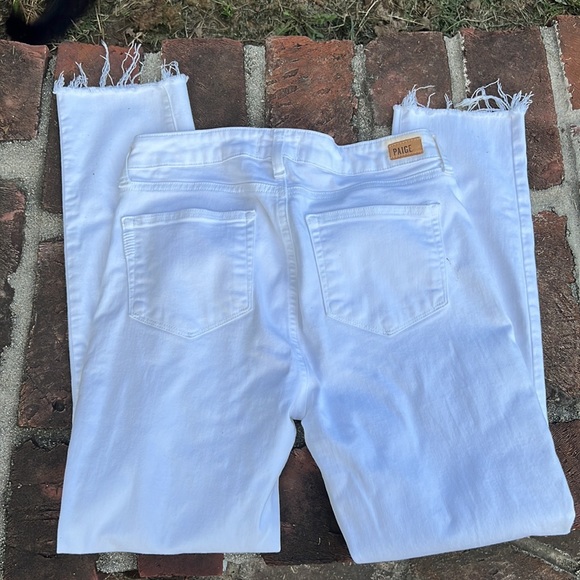 Paige white distressed "Skyline Ankle peg" jeans Size 29 - Picture 6 of 8